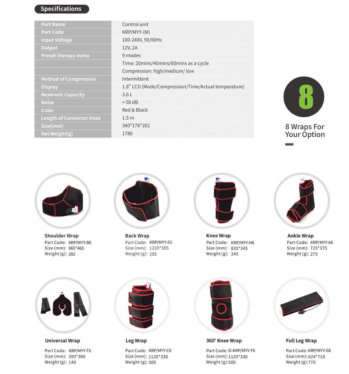 Pulse Cold Compression Therapy System - Cryopush：Guoyangmedical-Medical equipment-Medical Supplies
